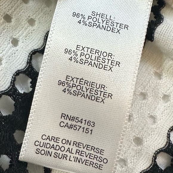 Calvin Klein Black and White Striped Drawstring Dress Beach Cover-Up Size L/XL - Picture 12 of 16